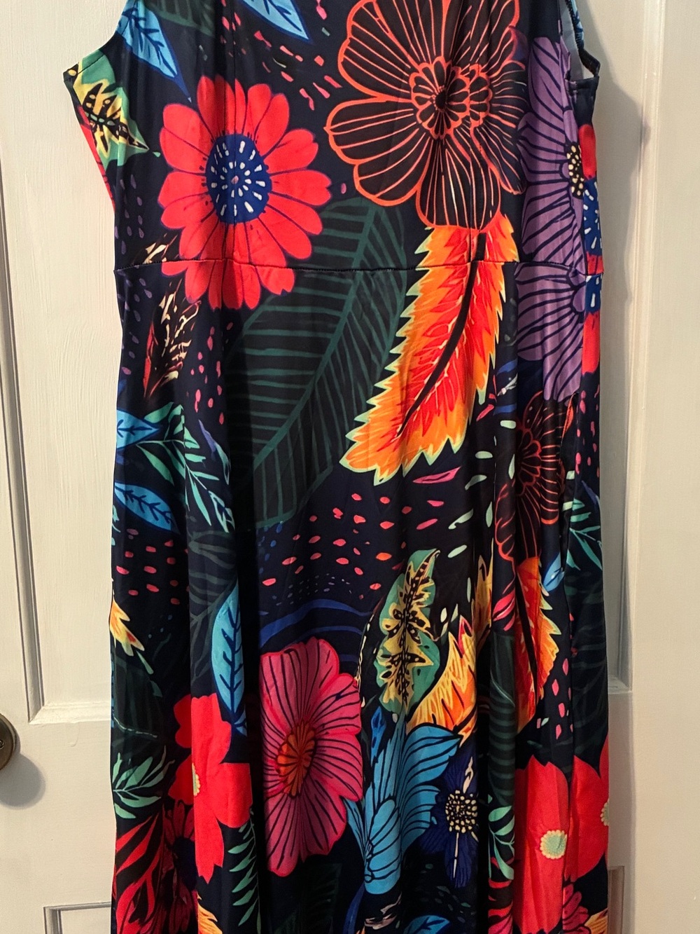 Afropenda corset dress in milk silk - Bustani 2XL - new, never worn